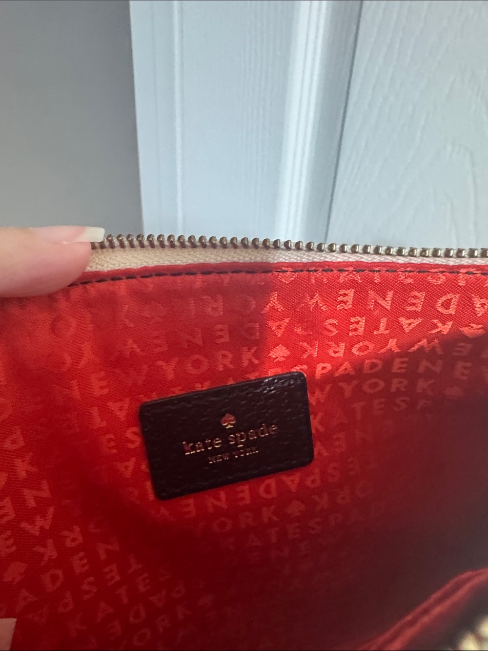 kate spade Black and White Two-Tone Tote with Matching Wristlet - Picture 12 of 13